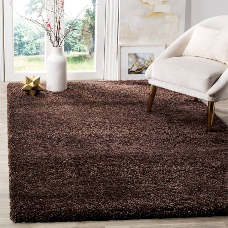 Modern Brown Shaggy Hall Carpet